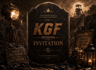 KGF Royal Empire digital invitation template